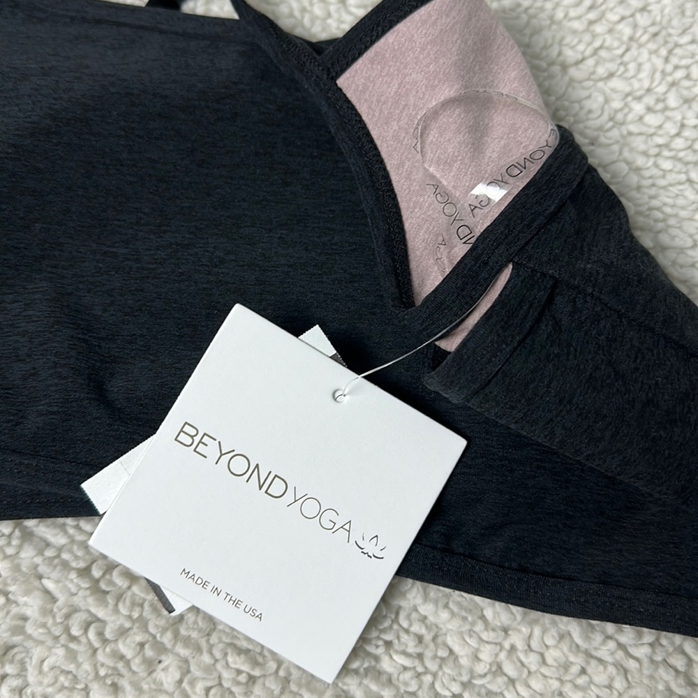 Beyond Yoga Crossover Front Bra Top - image 2